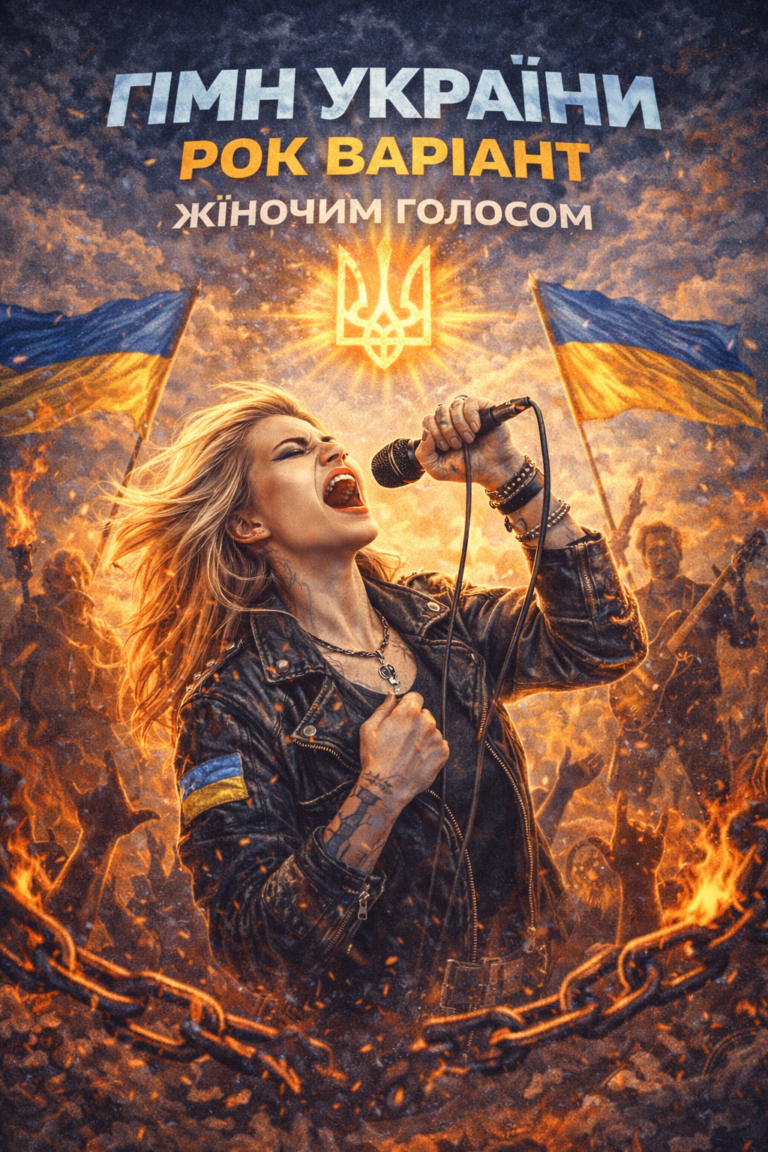 Гімн України рок відповідь на задачу жіночим голосом