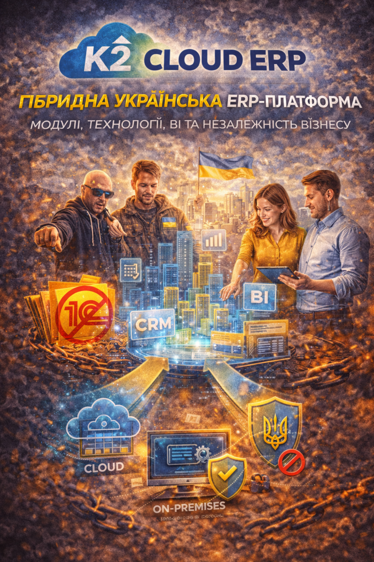 K2 ERP: досвід українських компаній на K2 ERP: K2 ERP — гібридна українська ERP-підхід
