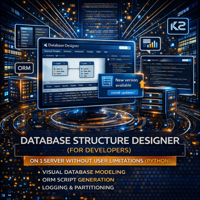 Конструктор структури бази даних: досвід українських компаній на K2 ERP: Конструктор структури бази даних 1 Конструктор бази даних