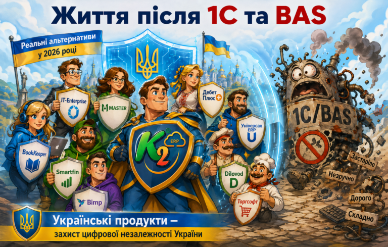 Життя після 1С та BAS: досвід українських компаній на K2 ERP: Життя після 1С та BAS