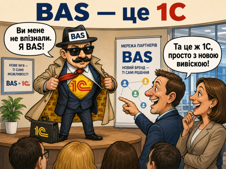 BAS: досвід українських компаній на K2 ERP: BAS — це 1С. Просто з вусами, в окулярах