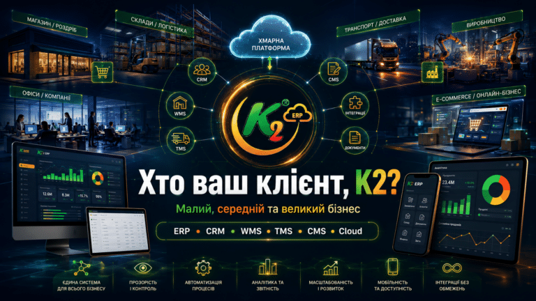 Хто ваш клієнт, K2: досвід українських компаній на K2 ERP