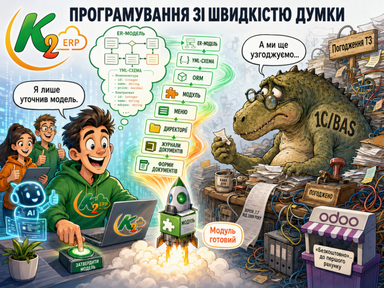Програмування зі швидкістю думки: досвід українських компаній на K2 ERP: Програмування зі швидкістю думки
